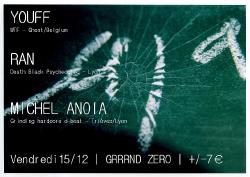 VEN 15/12 : YOUFF + MICHEL ANOIA + RAN