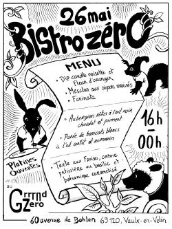 JEU 26/05 : Bistro Zero
