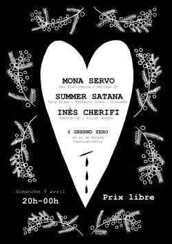 DIM 09/04 : MONA SERVO ☙ INES CHERIFI ☙ SUMMER SATANA