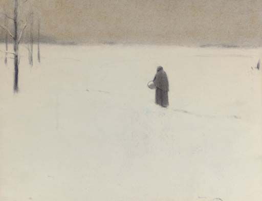 Fernand_Khnopff_-_La_vieille_en_hiver